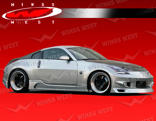 VIS Racing JPC Type-A Side Skirts (Fiberglass) - Nissan 350Z — Outcast ...